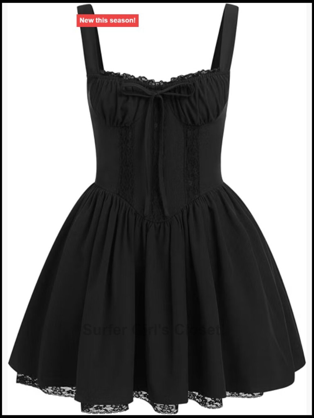 Women's Corset Mini Dress Sexy Spaghetti Straps Low Cut Ruffle Sundress Bustier